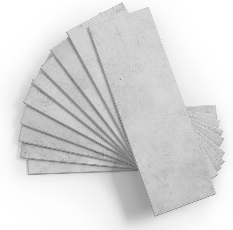 Tilingview 30 PCS Peel and Stick Backsplash Tile for Kitchen/Bathroom/Living Room, 3"x 9" Self-Adhesive Subway Tile for Backsplash, Imitation Glazed Tiles/Handmade Tiles (Matte Light Gray) - Image 2